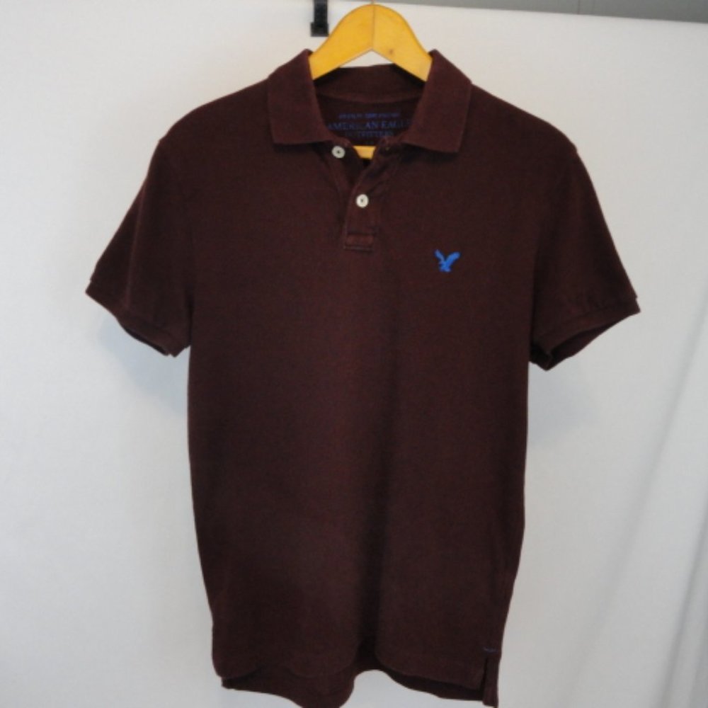 American Eagle MENS short sleeve 2-button polo